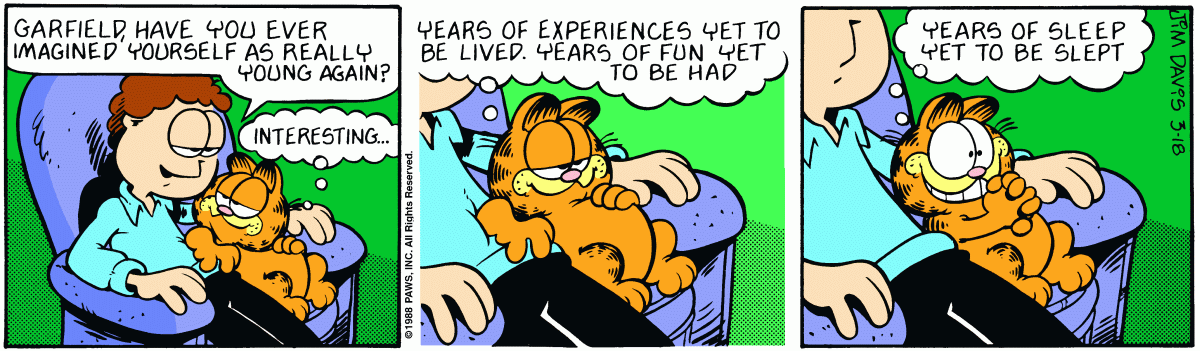 Garfield, March 18, 1988