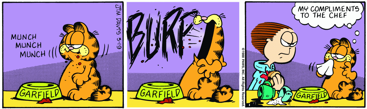 Garfield, March 19, 1988