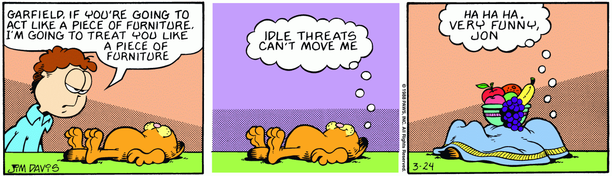 Garfield, March 24, 1988