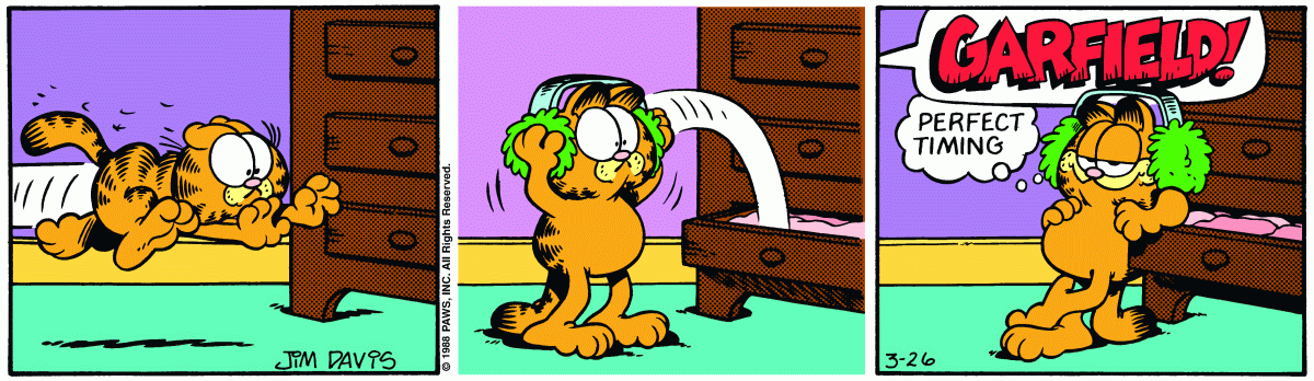 Garfield, March 26, 1988