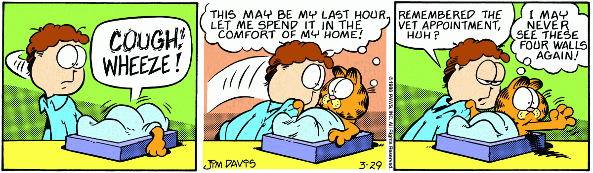 Garfield, March 29, 1988
