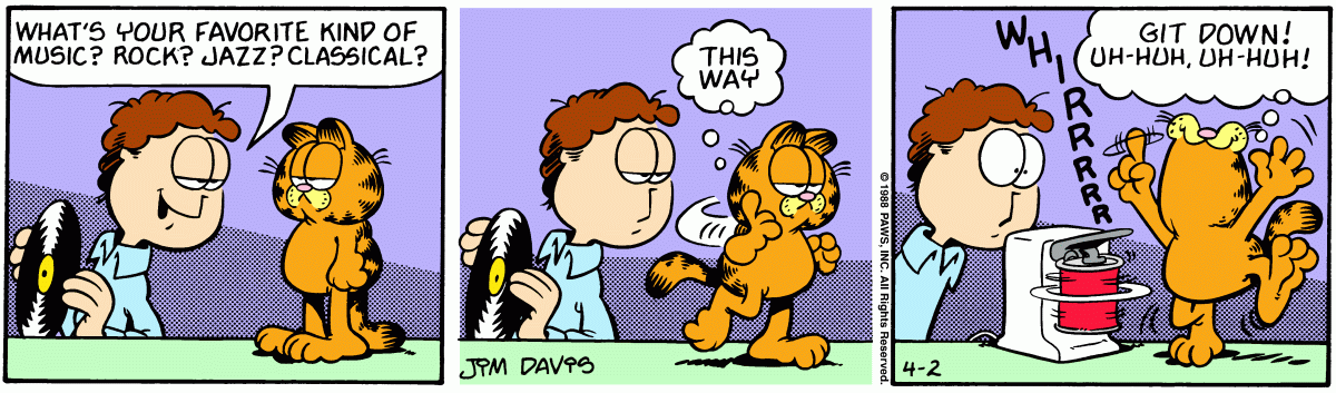 Garfield, April 2, 1988