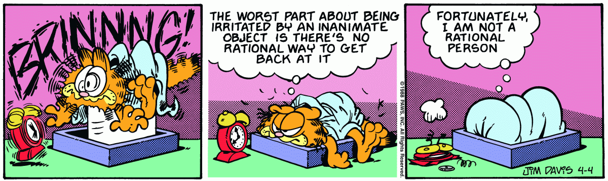 Garfield, April 4, 1988