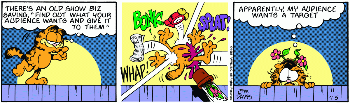 Garfield, April 5, 1988