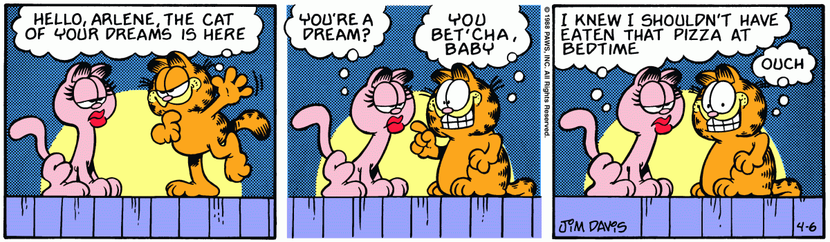 Garfield, April 6, 1988