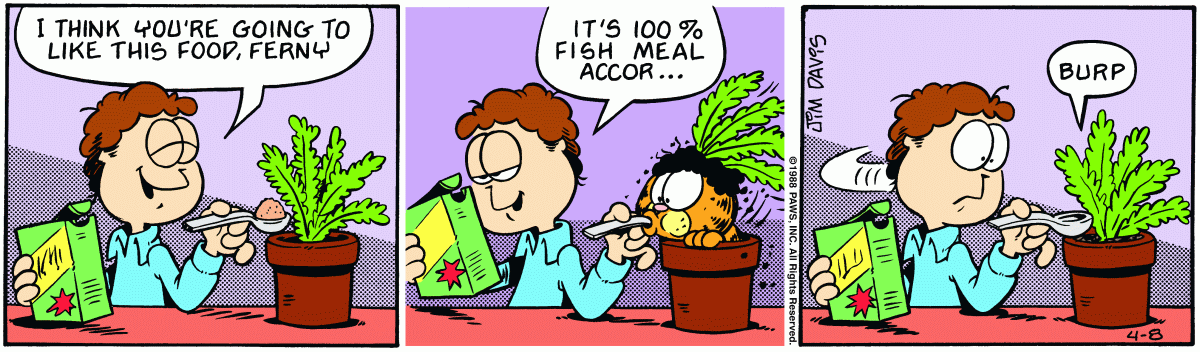Garfield, April 8, 1988