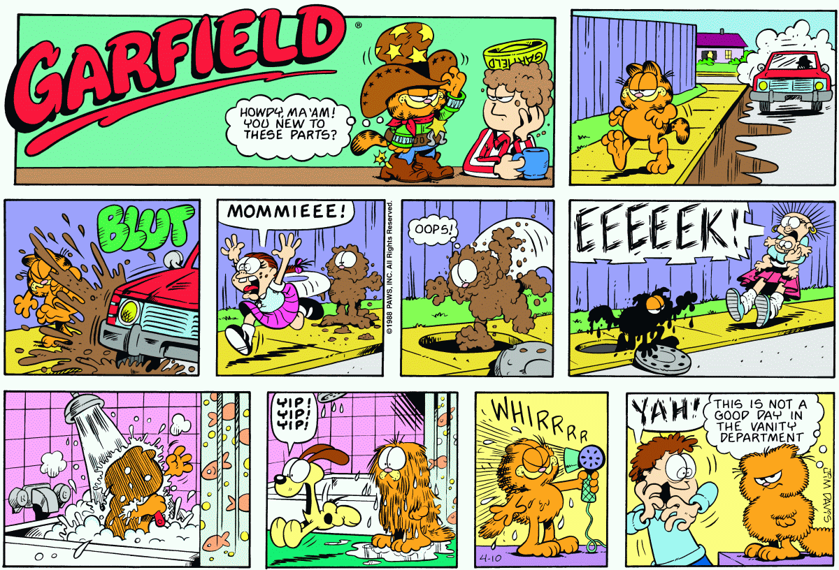 Garfield, April 10, 1988