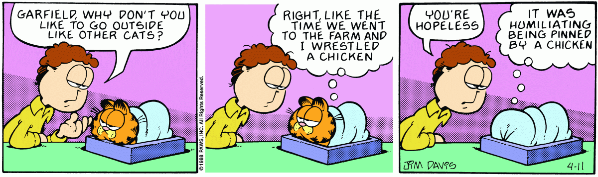 Garfield, April 11, 1988