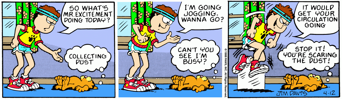 Garfield, April 12, 1988