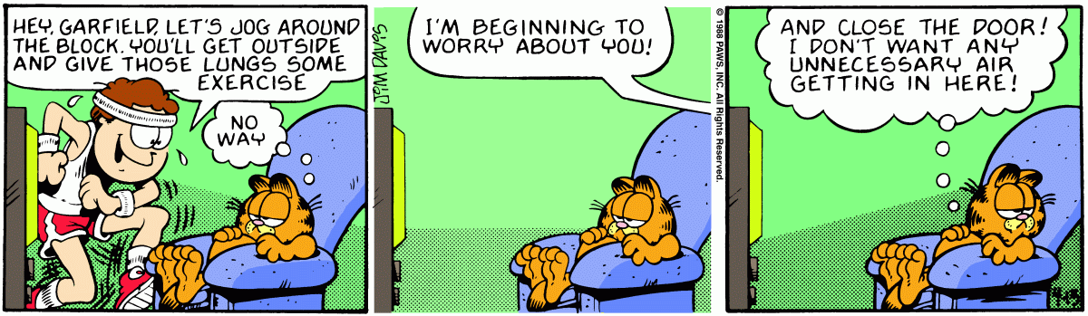 Garfield, April 13, 1988