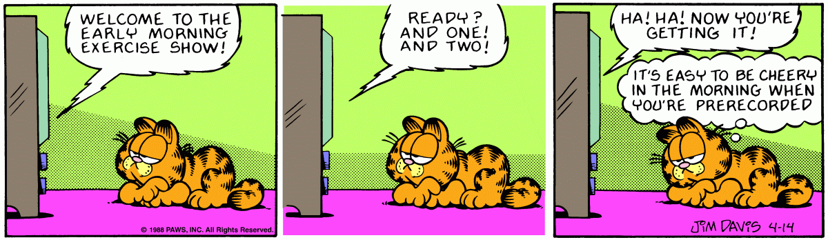 Garfield, April 14, 1988
