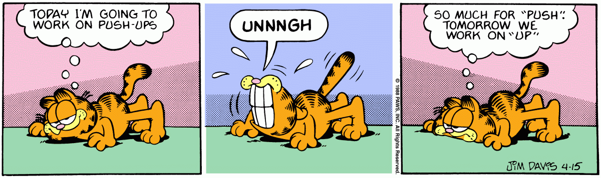Garfield, April 15, 1988