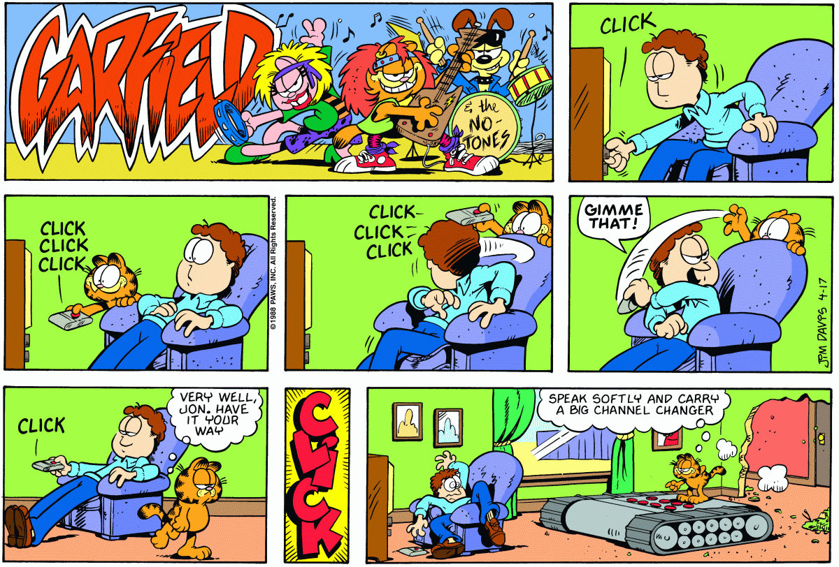 Garfield, April 17, 1988