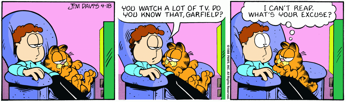 Garfield, April 18, 1988