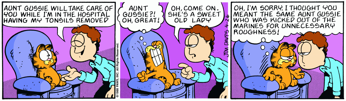 Garfield, April 26, 1988