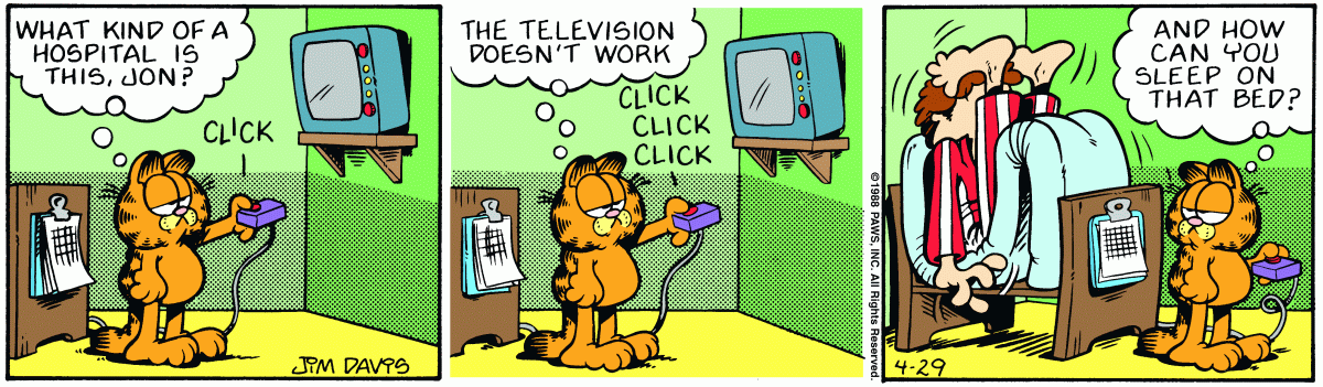 Garfield, April 29, 1988