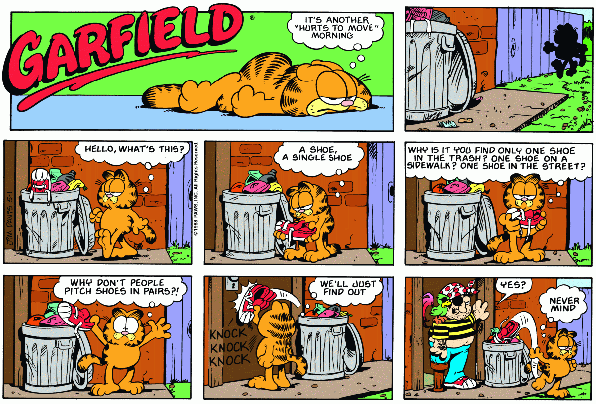 Garfield, May 1, 1988