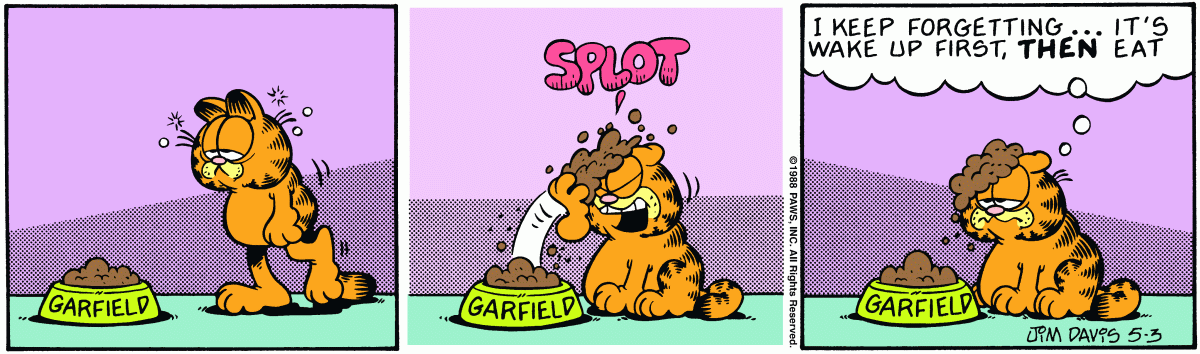 Garfield, May 3, 1988