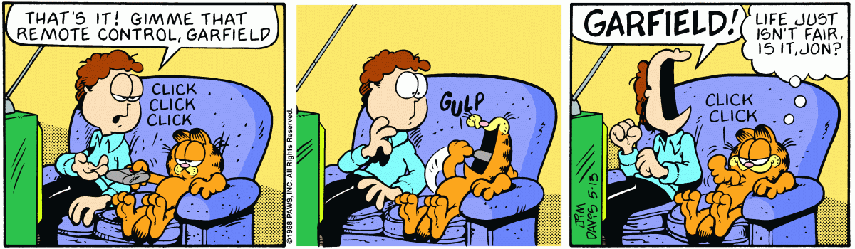 Garfield, May 13, 1988