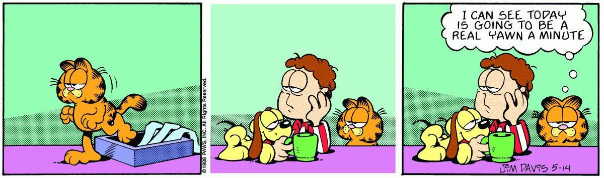 Garfield, May 14, 1988