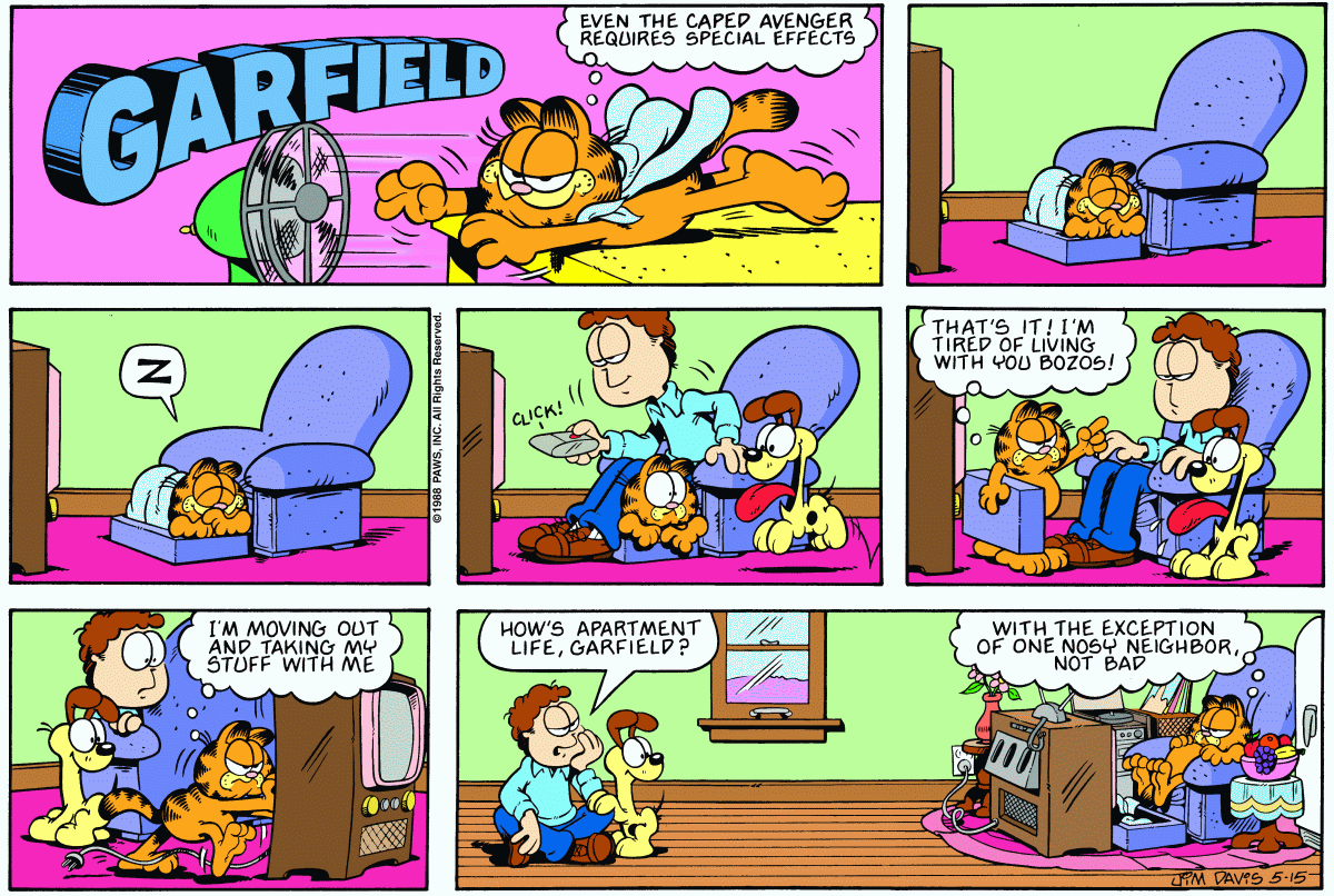 Garfield, May 15, 1988