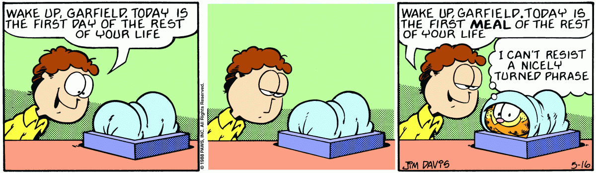 Garfield, May 16, 1988
