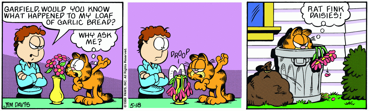 Garfield, May 18, 1988