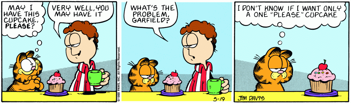Garfield, May 19, 1988