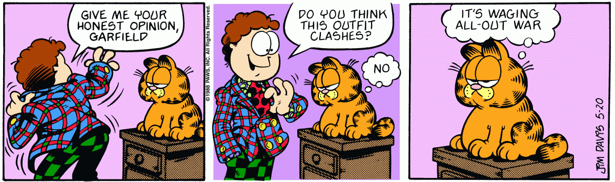 Garfield, May 20, 1988