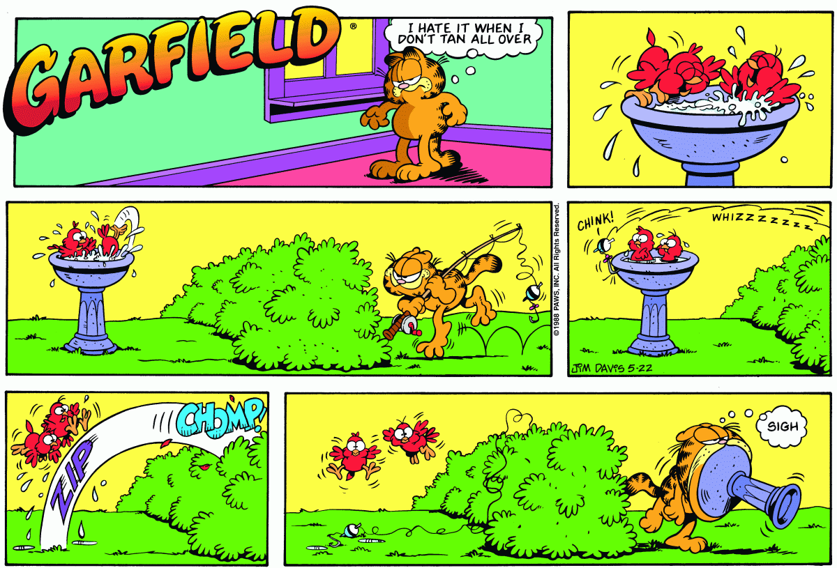Garfield, May 22, 1988