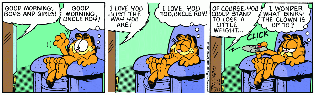Garfield, May 23, 1988