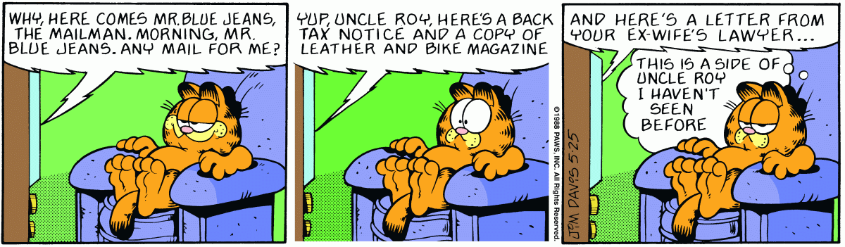 Garfield, May 25, 1988