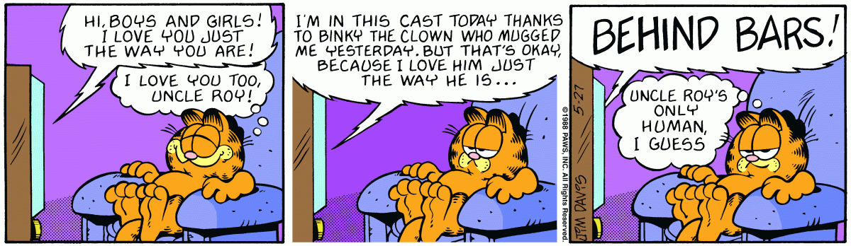 Garfield, May 27, 1988