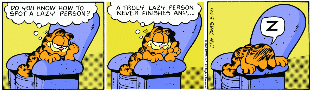Garfield, May 28, 1988