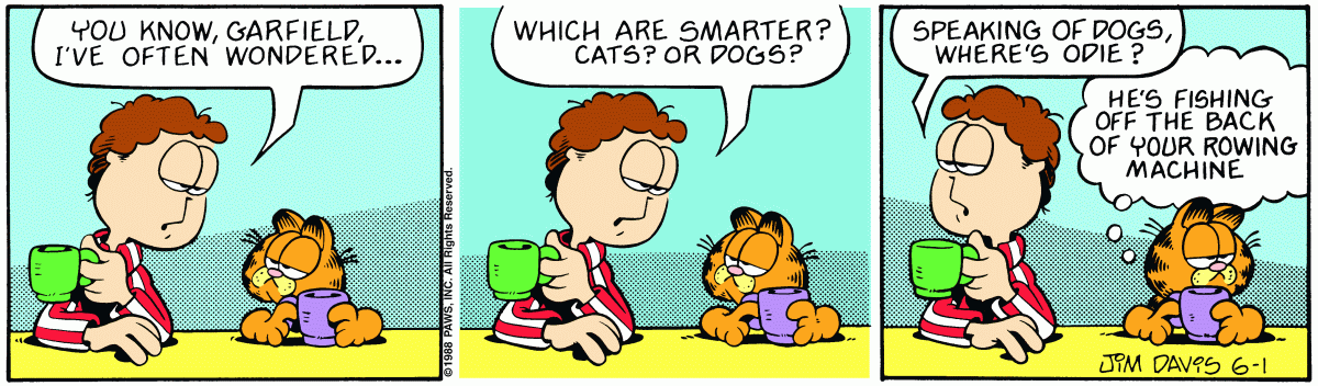 Garfield, June 1, 1988