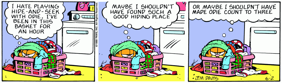 Garfield, June 2, 1988