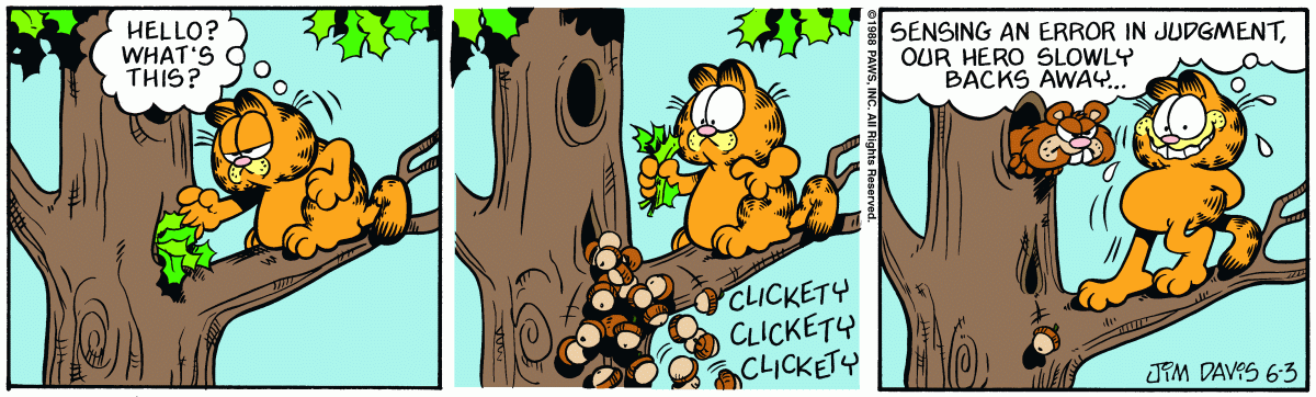 Garfield, June 3, 1988