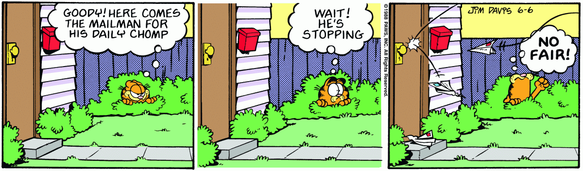 Garfield, June 6, 1988