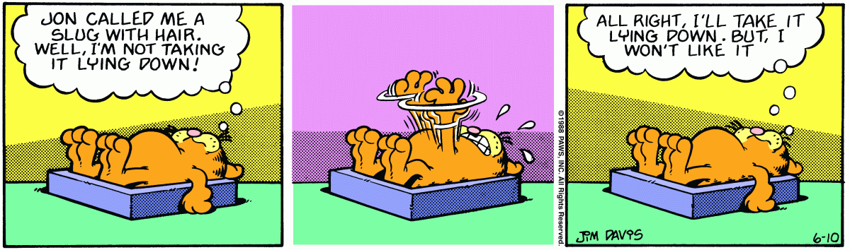 Garfield, June 10, 1988