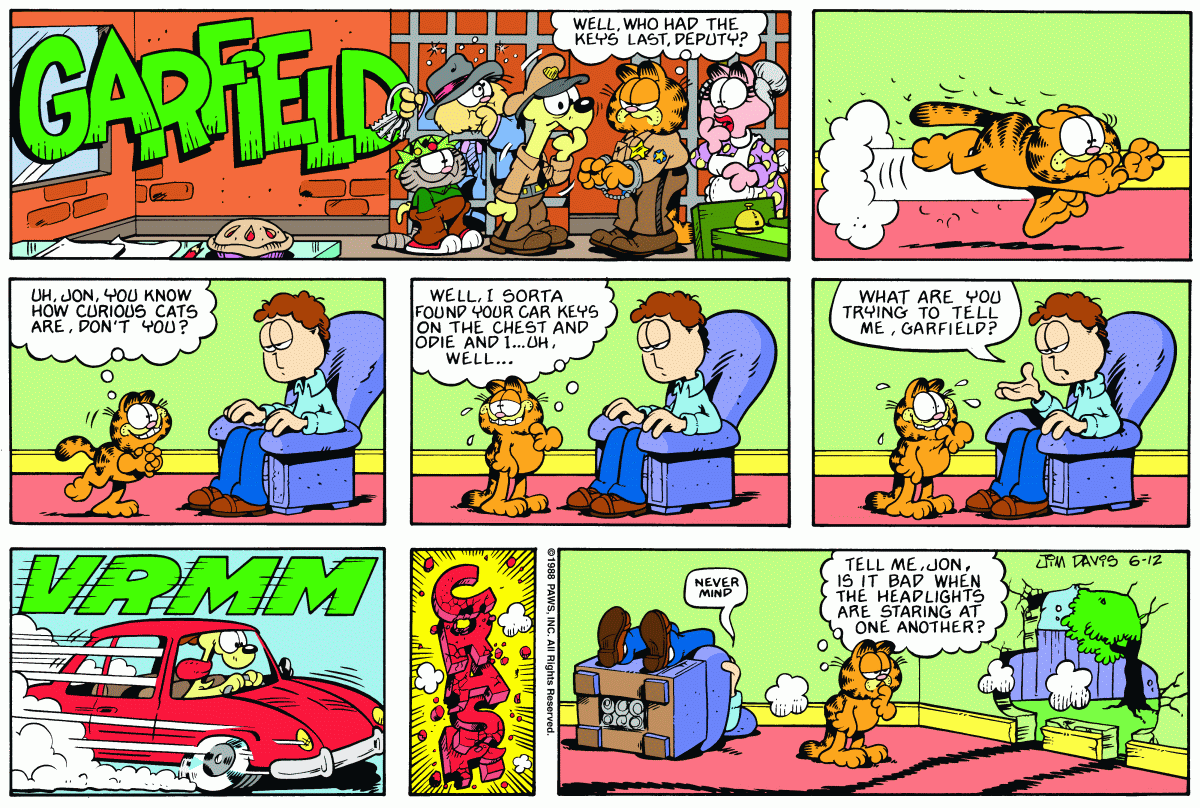 Garfield, June 12, 1988