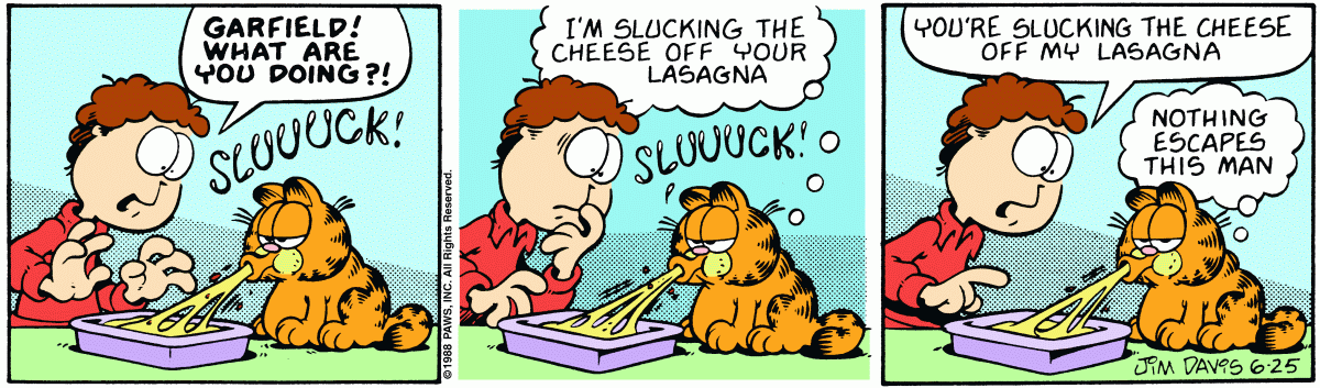Garfield, June 25, 1988