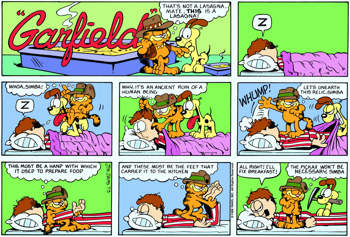 Garfield, July 3, 1988