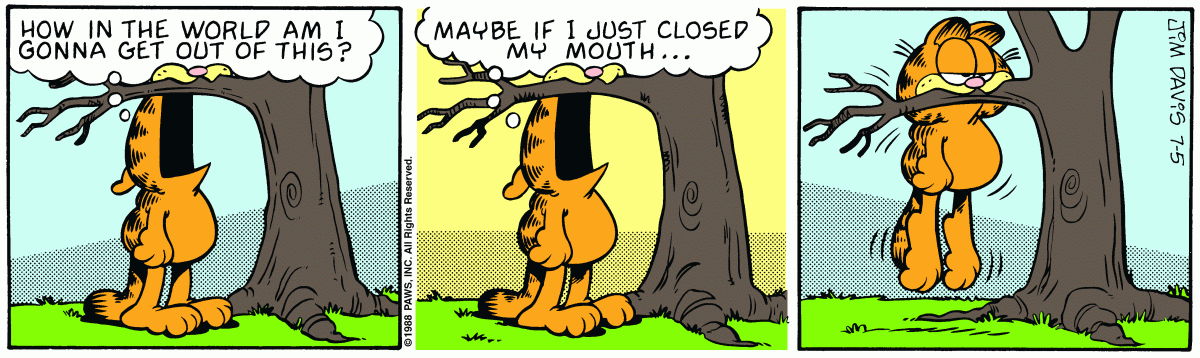 Garfield, July 5, 1988