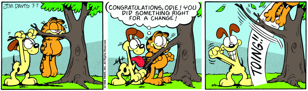 Garfield, July 7, 1988