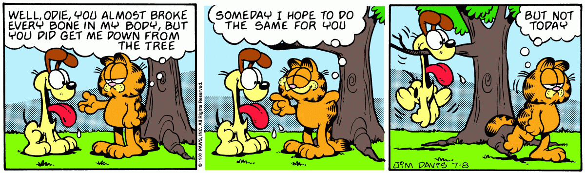 Garfield, July 8, 1988