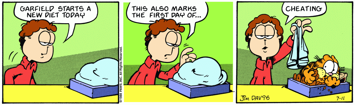 Garfield, July 11, 1988