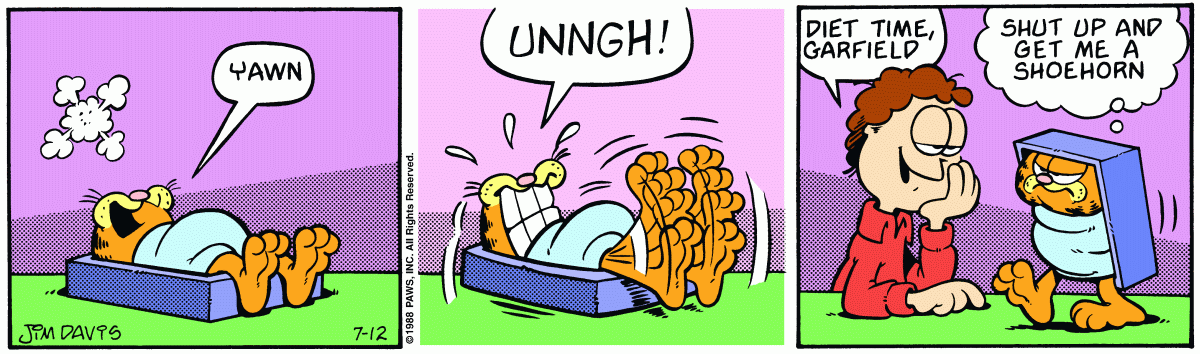 Garfield, July 12, 1988