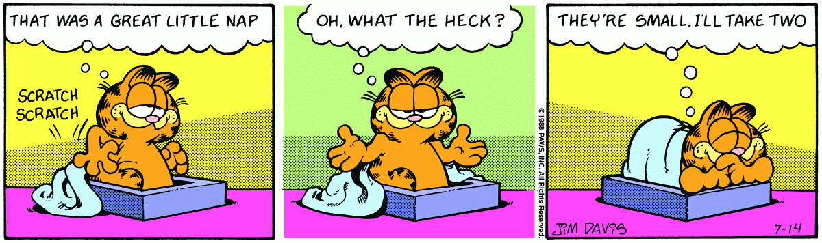 Garfield, July 14, 1988
