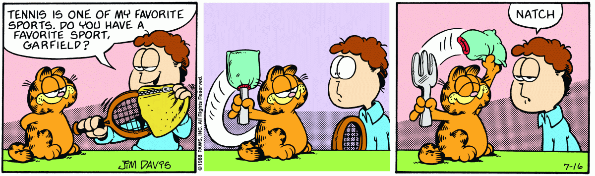 Garfield, July 16, 1988