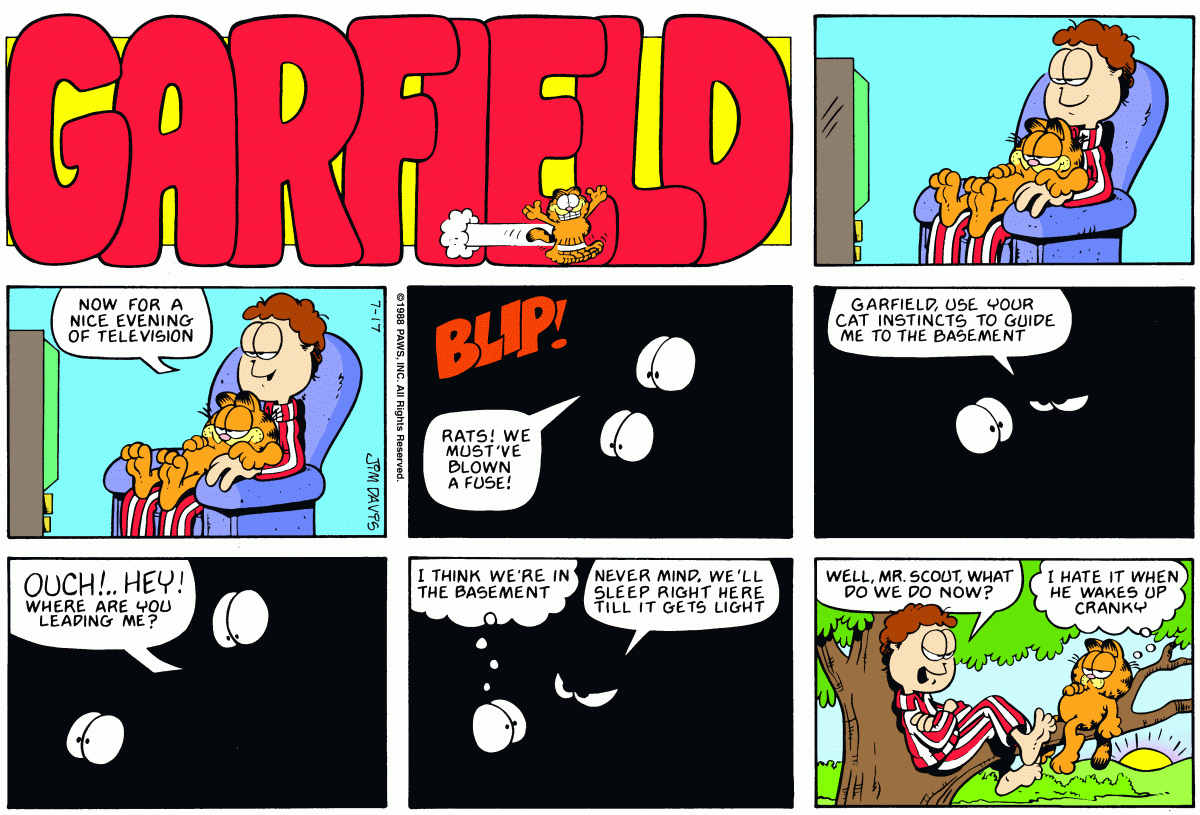 Garfield, July 17, 1988